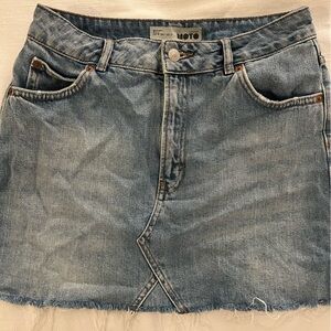 Topshop Denim Mini Skirt